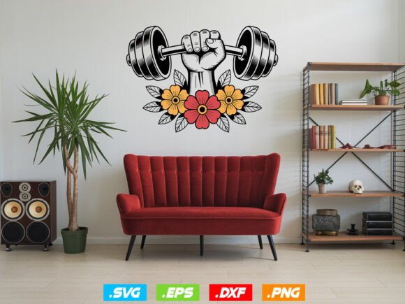 Barbell Floral SVG,Hand Holding Dumbbell: A Designer's Review