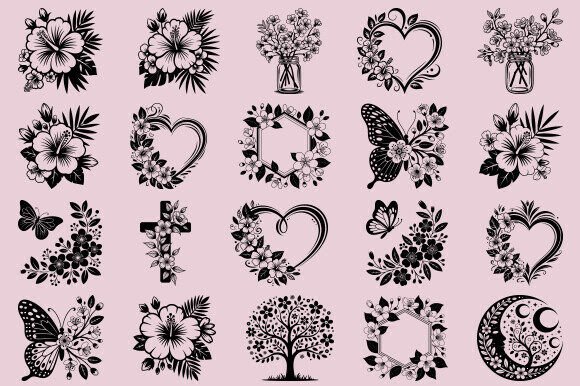 Cherry Blossom SVG Bundle, Floral Svg Review