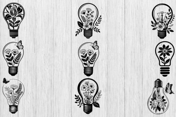 Floral Light Bulb SVG Bundle: A Designer's Review