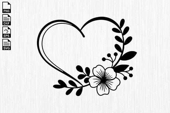 Flower Heart Svg, Heart Svg, Floral Svg: A Designer's Stitch Test