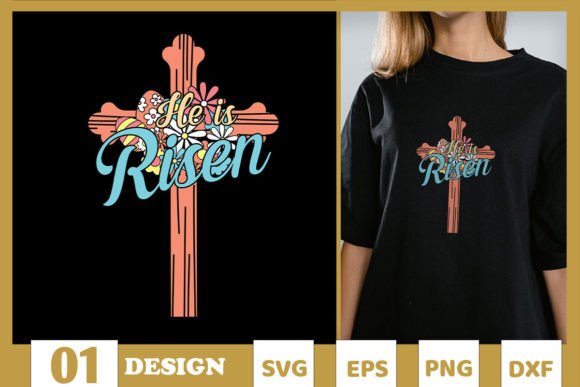 He is Risen Cross Floral SVG Review