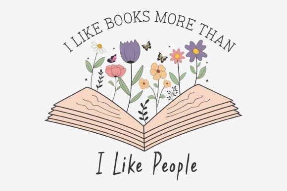 I Like Books More Than Floral Svg Png Review