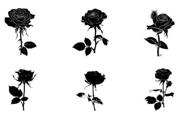 Review: Rose Flower Silhouette Vector for Real Embroidery