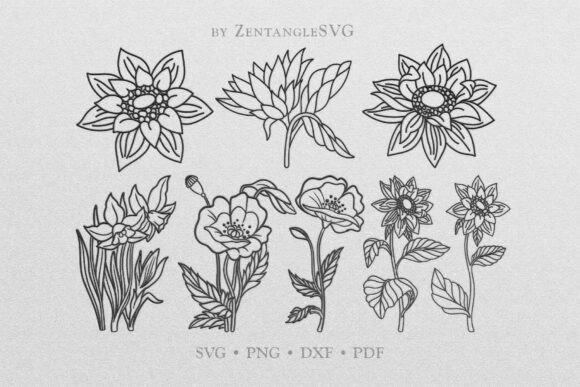 Spring Wildflower Floral SVG Bundle Review