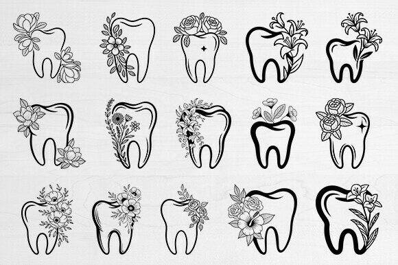 Tooth Floral Svg Bundle, Dentist Svg Review