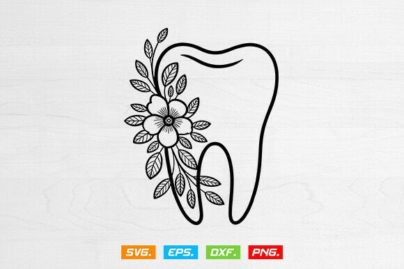 Tooth Floral Svg, Floral Dentist Svg: A Designer's Review